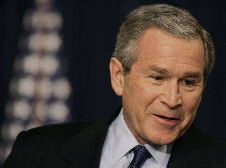 Bush Nudges Mideast on Democracy