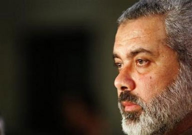 News about disputes between Haniyah and Al-Zahhar movements...