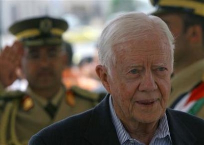 Carter calls Gaza blockade a crime and atrocity