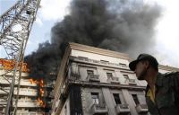 Interior Ministry set ablaze described as counter-revolutionary