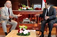 Mubarak and Biden meet to solve Gaza blockade