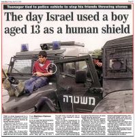 Israeli court reproaches two soldiers for using child as human shield