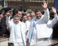 Three MB leaders convicted in military court released, el Shater and Malek remain