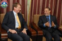Freedom and Justice Party Receives Britain's Ambassador in Cairo