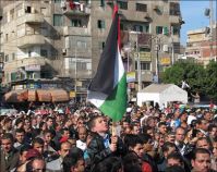 Thousands march in Rafah, Damascus in solidarity with Jerusalem