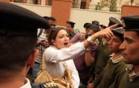 Egypt: More security than protesters highlights Kuwait Embassy demo