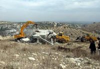 IOA demolishes Palestinian home in Taiba
