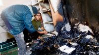 Settlers torch mosque in Al-Mughayyir village near Ramallah